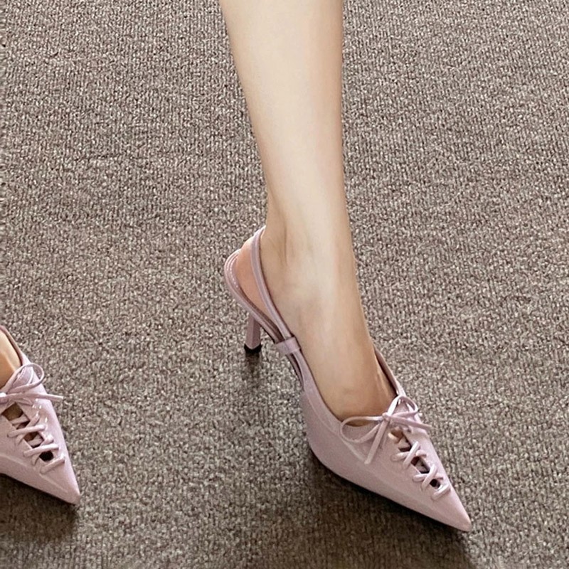 Sandal Strappy Heeled - Sandalias de tacón alto con punta