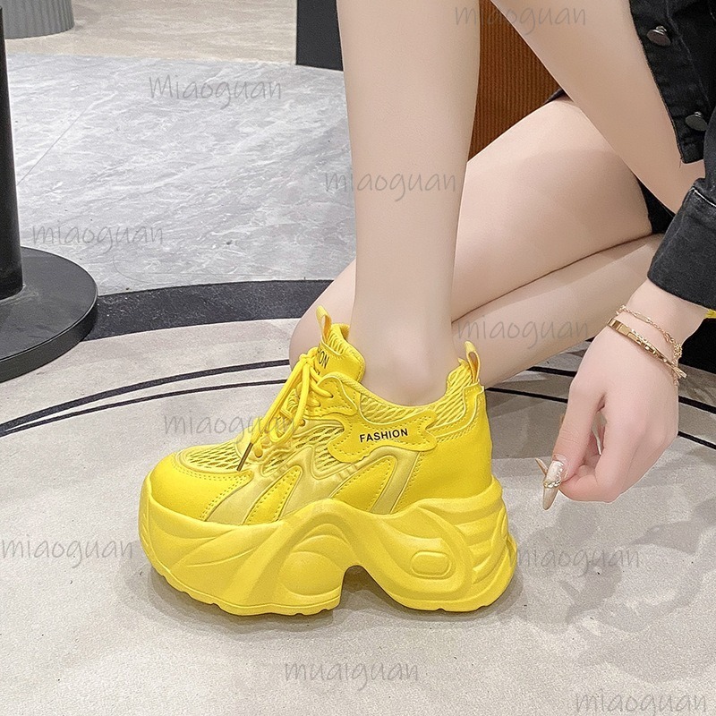 Wedge Espadrille Women - Zapatillas Deportivas de Plataforma con Malla