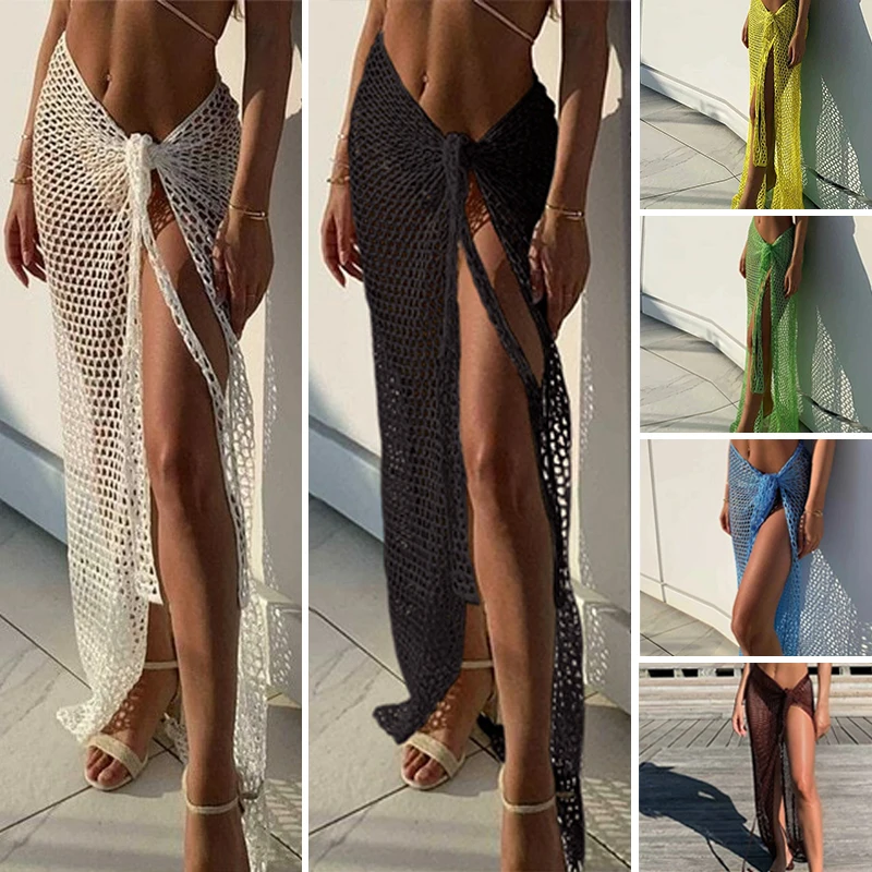 Cover Up Kaftan - BWQ-vestido de ganchillo de punto para