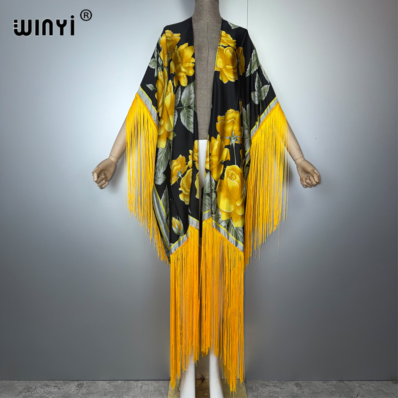 WINYI África kimono encubrimie - Cover Up Kaftan reseña y precio