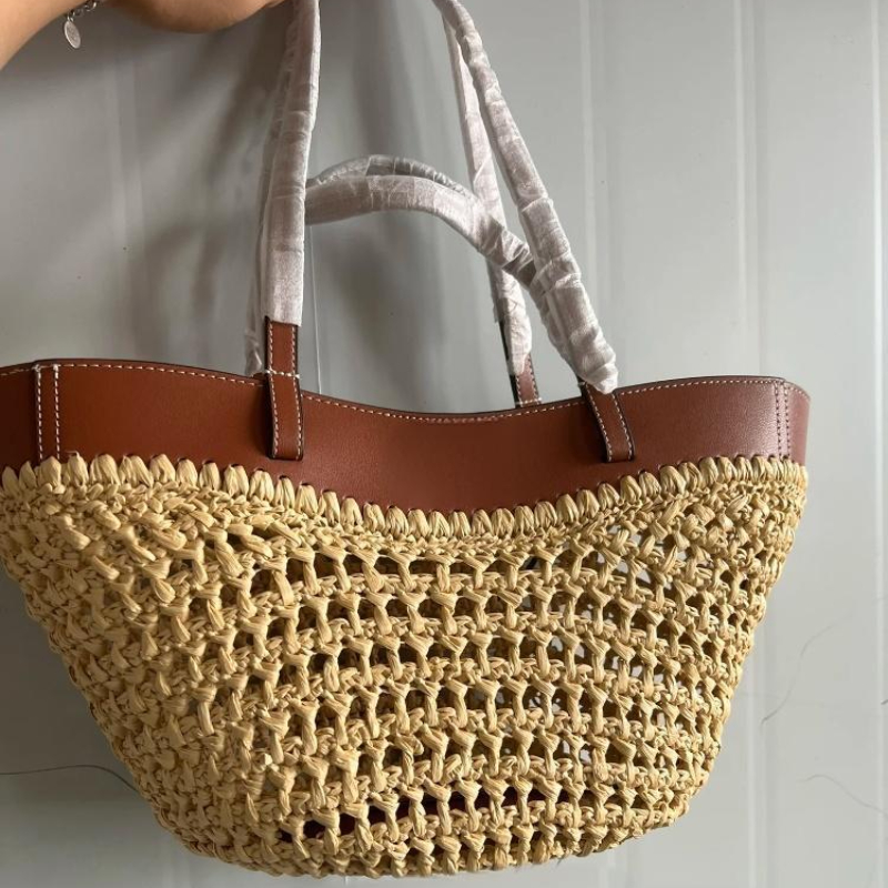 Bolso de playa tejido hueco de - Crochet Bag Raffia reseña y precio