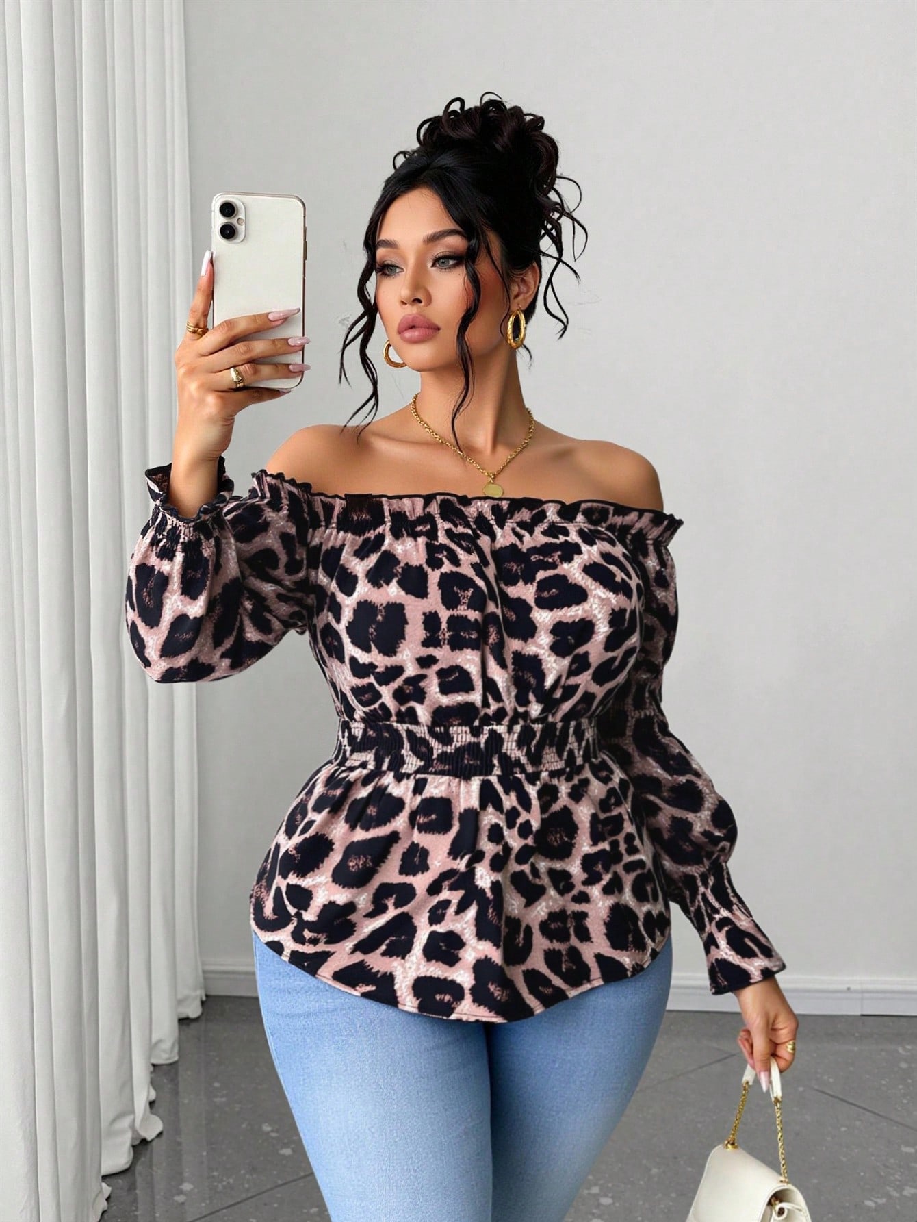 Blusa de Moda de Talla Grande  - Blouse Off Shoulder reseña y precio